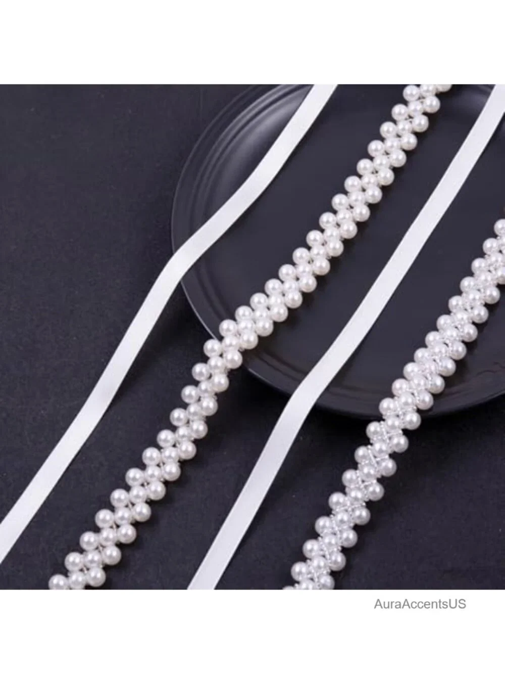 Handmade Beaded Pearl Wedding Belt Sash for Bridal Dress